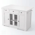 Mobile Wooden Kitchen Island Cart