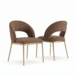 Modern Velvet Upholstered Dining Room Chairs