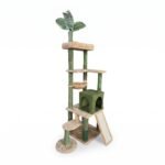 Cute Tropical Theme Plush Cat Tree