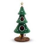 Festive Christmas Tree Cat Climbing Frame with Scratching Posts