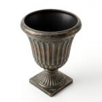 Classic Antique Bronze Finish PP Plastic Urn Planter