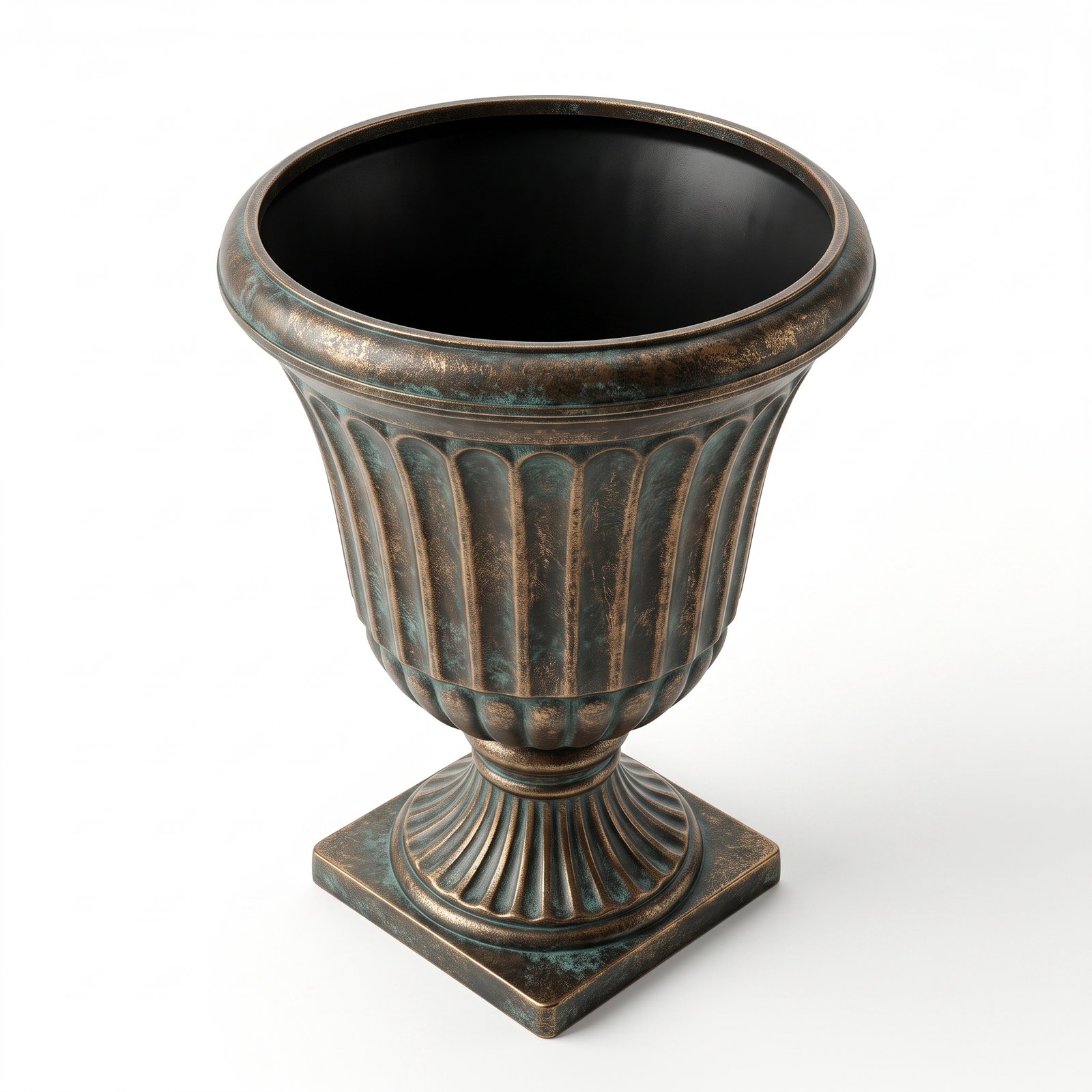 WHOFOP-0040-1 Classic Antique Bronze Finish PP Plastic Urn Planter - Image 1