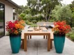 Premium Tall Gradient Plastic Floor Planter – High-Gloss Commercial Grade - Image 3