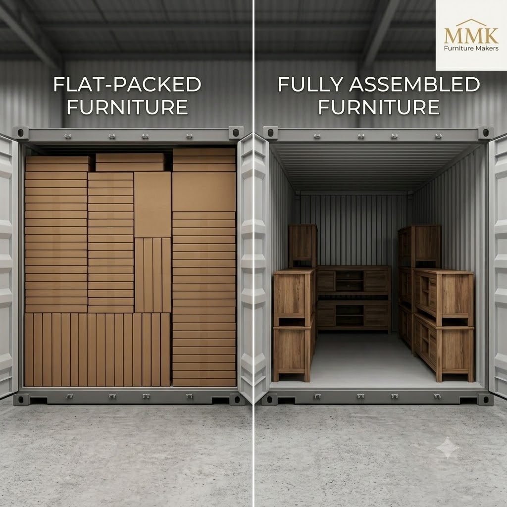 40HQ Container Loadout: Flat-Pack vs Pre-Assembled Wholesale TV Stands
