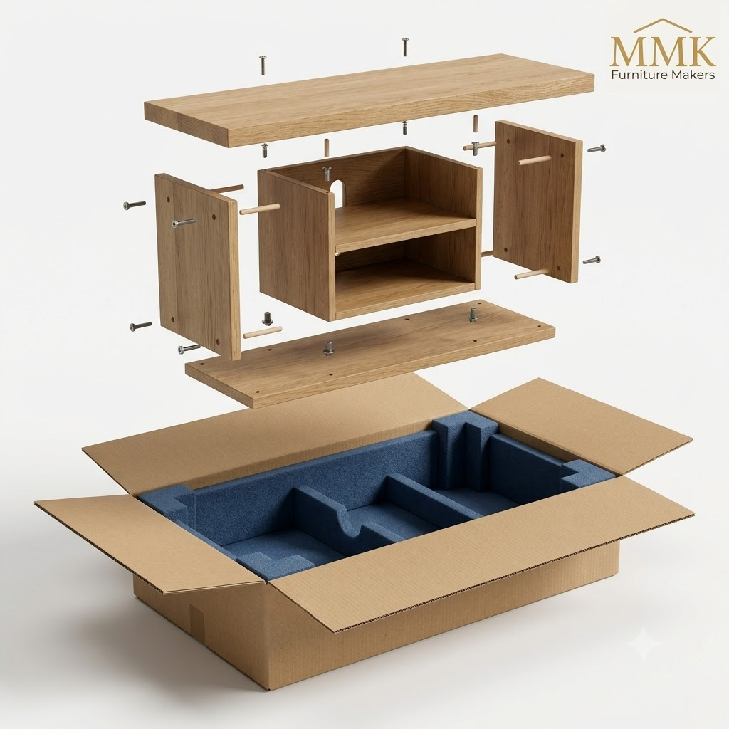 ISTA 3A Drop-Tested Packaging for RTA TV Stands