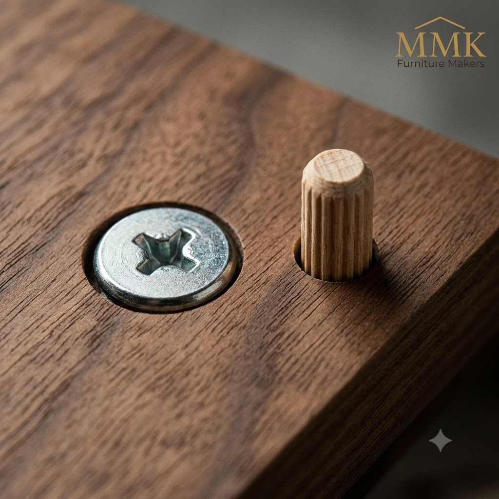 Cam-Lock and Dowel Hardware for RTA Media Consoles
