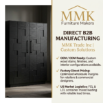 Modern Black Geometric Puzzle-Design Wine Cabinet - Image 6